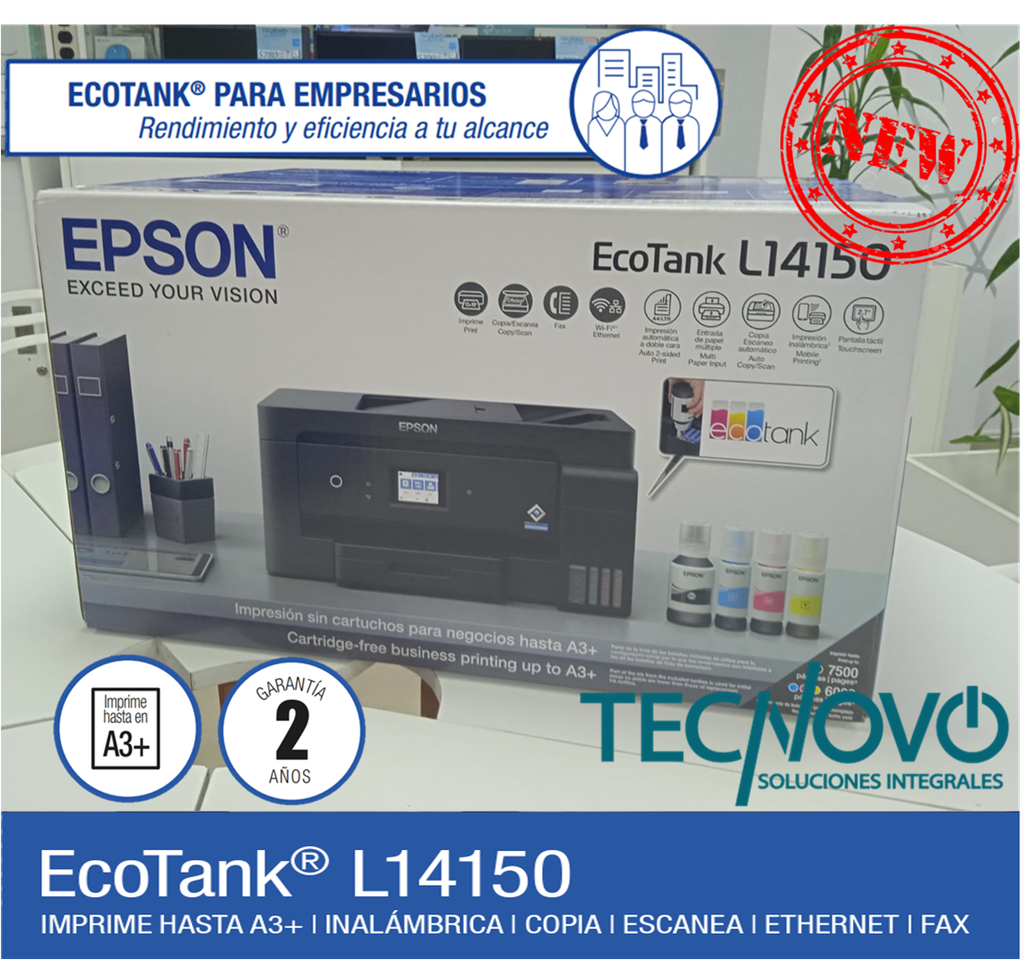 Impresora EPSON L14150 Multifunción A3 4 Colores ADF DUPLEX A4