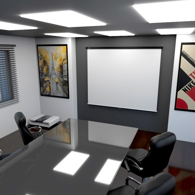 Pantalla de proyección Klip Xtreme KPS-303 / instalable Techo/Pared 100" (254cm)