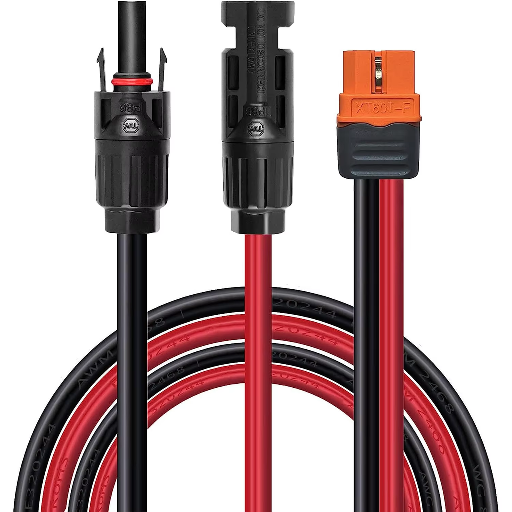 Adaptador ECOFLOW MC4 To XT60i Cable Of 2.5MM 