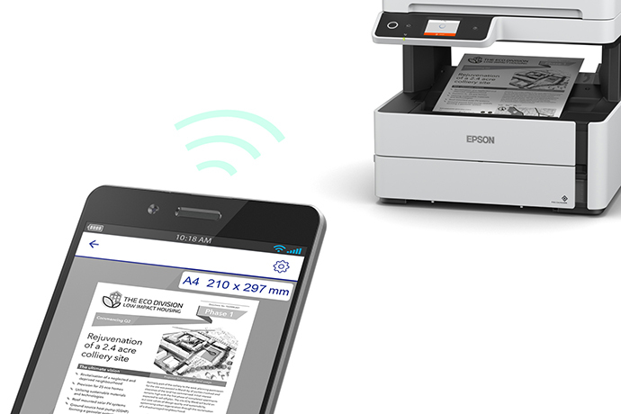 Impresora EPSON EcoTank M3170 Multifunción + Fax WIFI B/N Dúplex ADF