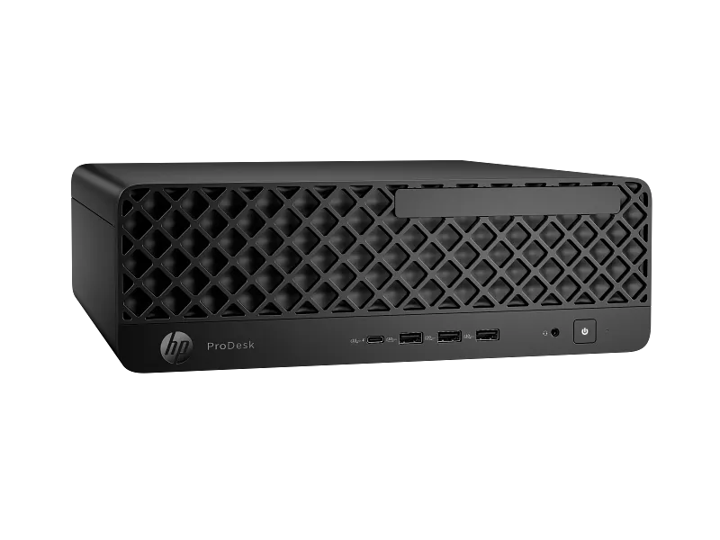 Storks_HP_ProDesk_4_SFF_G1i_Desktop_AI_PC_JetBlack_nonODD_Catalog_TransparentBG_FrontRight_4218813.webp