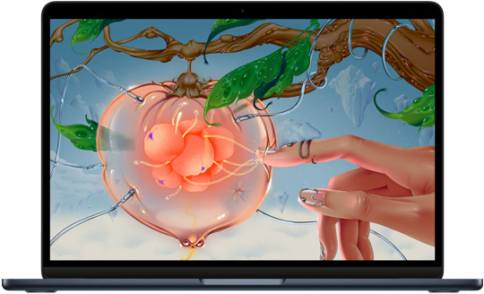 Laptop APPLE MacBook Air M2 CHIP 8-core 10-core GPU 8GB 256GB 13.6" IPS