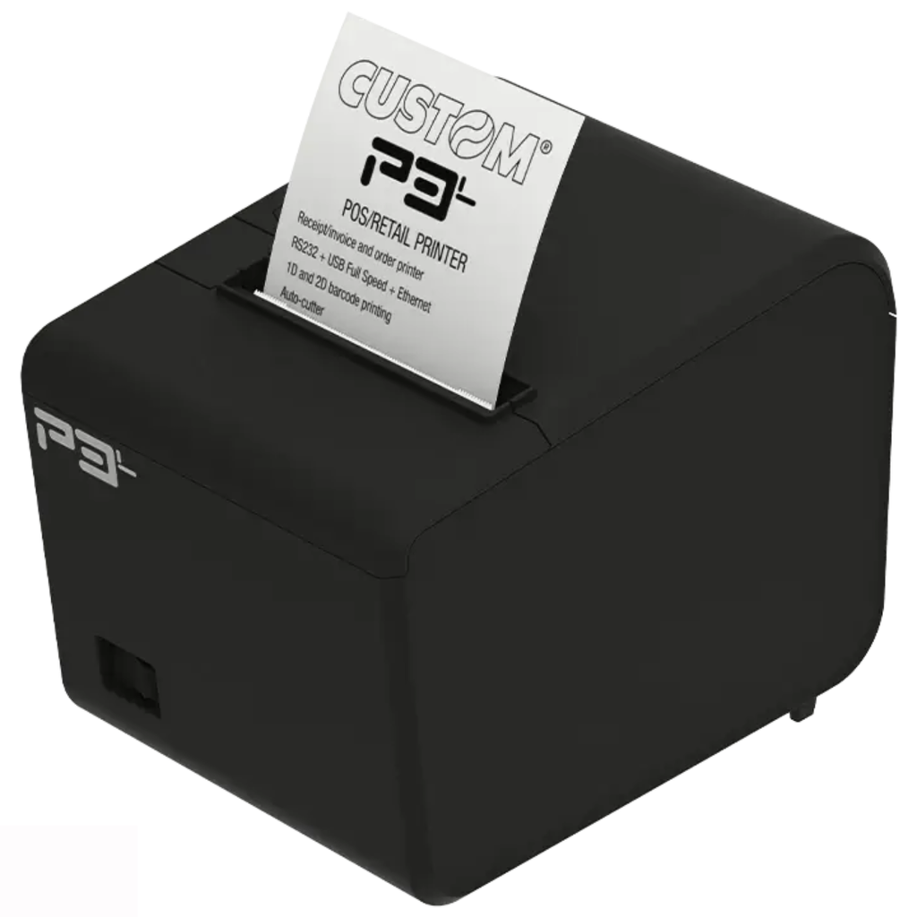 Impresora POS CUSTOM P3L USB+SERIAL+ETHERNET CORTADOS AUTOMATICO 58mm / 80mm