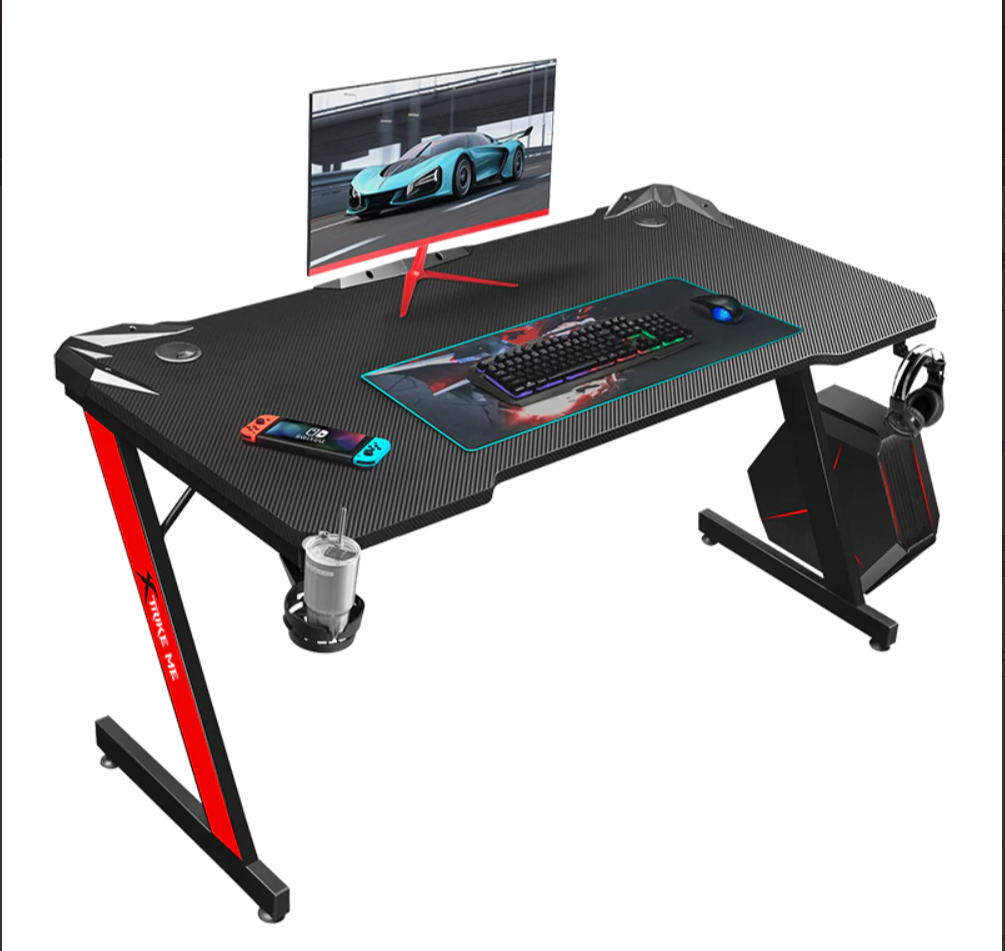 Mesa Gaming MARVO STRIKE ME DK-02 SOPORTE HEADSET Y VASO