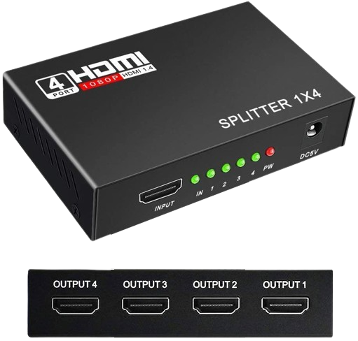 Splitter HDMI 1080P 3D 1x4