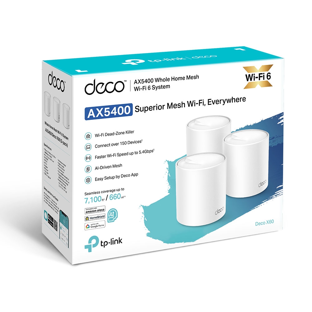 Sistema WIFI MESH AX5400 2-pack DECO X60