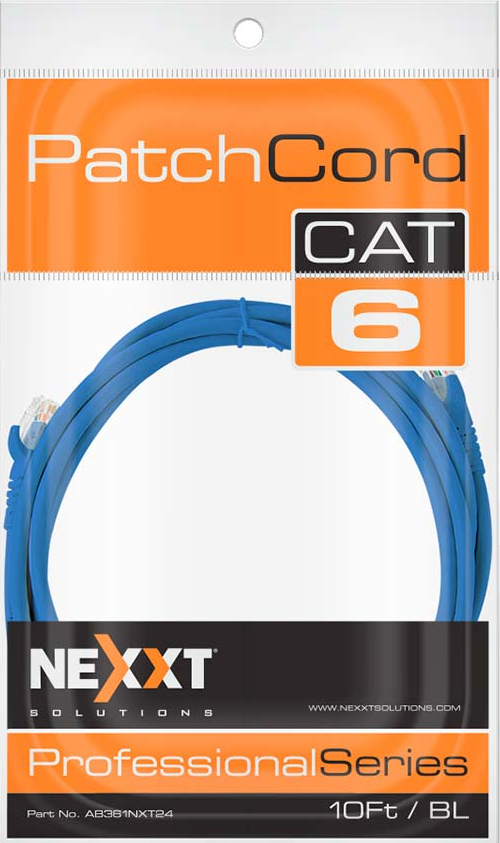 Patch cord NEXXT UTP CAT6 10FT