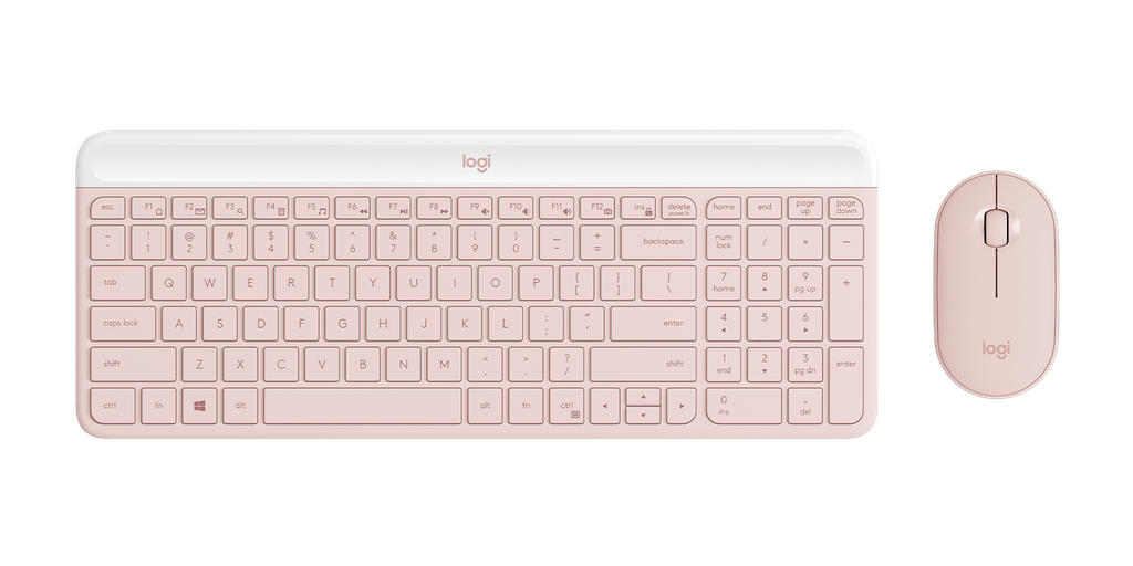 TECLADO-MOUSE COMBO LOGITECH MK470 SLIM  WIRELESS USB PLUG AND PLAY