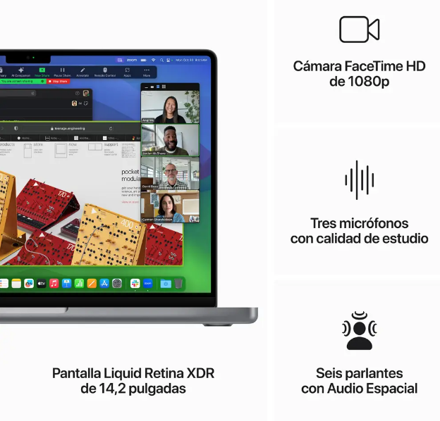 Laptop APPLE MacBook Pro M3 CHIP 8-core 10-core GPU 8GB 1TB 14" Retina
