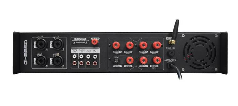 Amplificador GROBER GH2250 250W 5 zonas BT/USB/FM