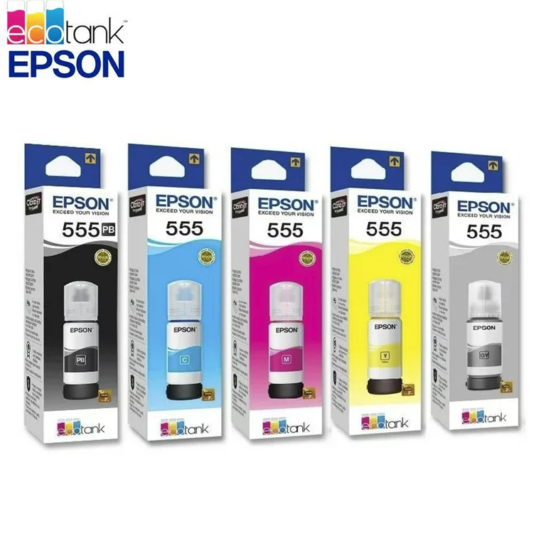 Botella Tinta Original EPSON L8180/L8160 Color T555 