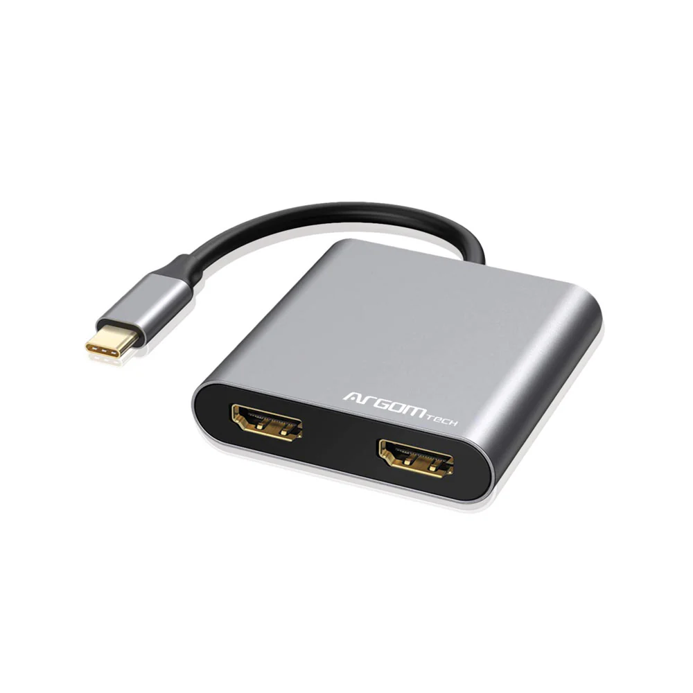 HUB ARGOM 3 puertos USB-C a HDMI/USB 3.0 y USB-C
