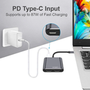 HUB ARGOM 3 puertos USB-C a HDMI/USB 3.0 y USB-C