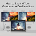 HUB ARGOM 3 puertos USB-C a HDMI/USB 3.0 y USB-C