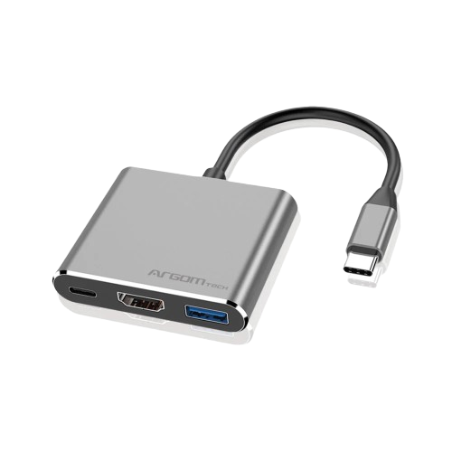 HUB ARGOM Oneaxess USB-C a HDMI, USB 3.0 y USB-C PD