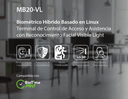 Control biométrico facial y huellas ZKTECO MB20-VL