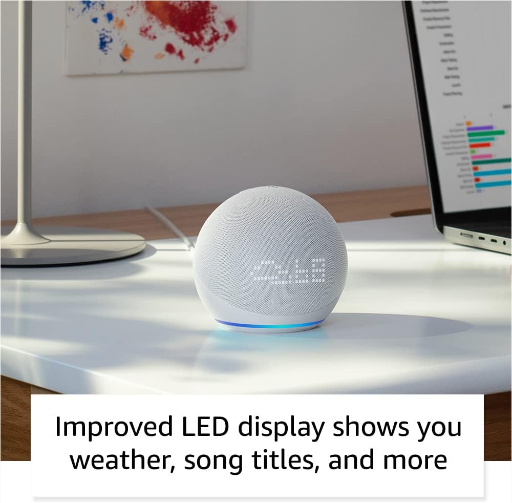 Altavoz AMAZON ALEXA Echodot 5taGen Reloj 