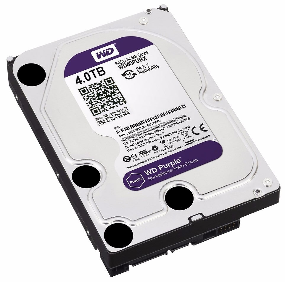 Disco duro SATA Western Digital Purple 4TB 5400RPM