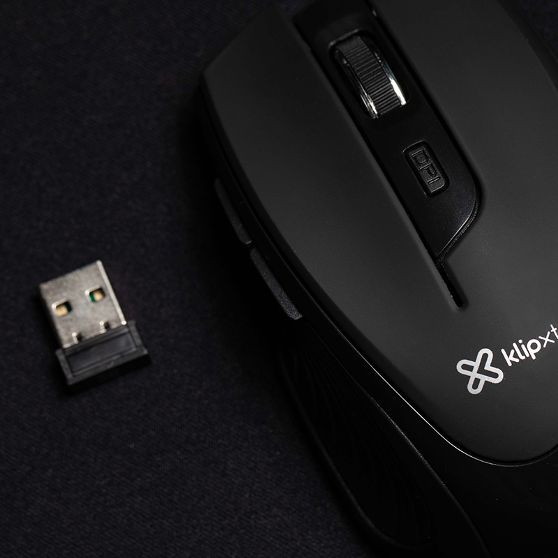 Mouse KLIP XTREME Vortex KMW-355BK Inalámbrico Ergonómico