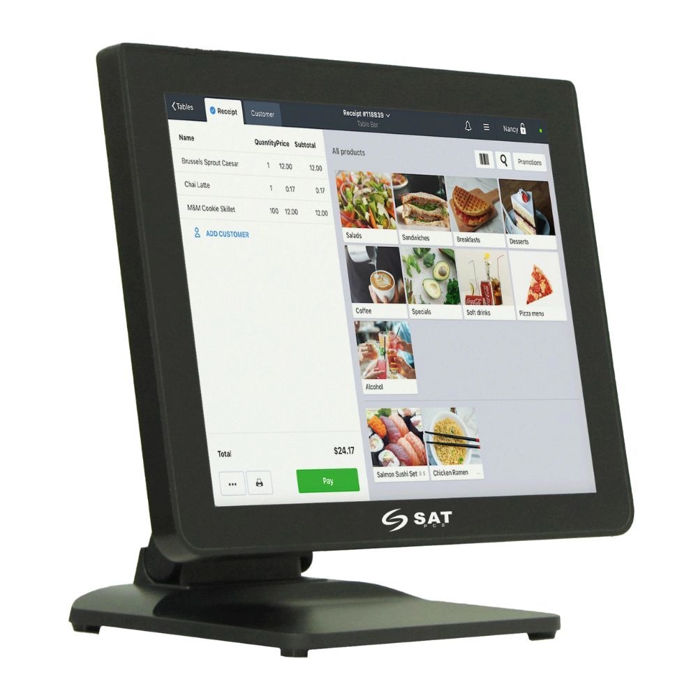 Computador Todo en Uno POS SAT Intel Core I5 8GB 128GB 15" TACTIL