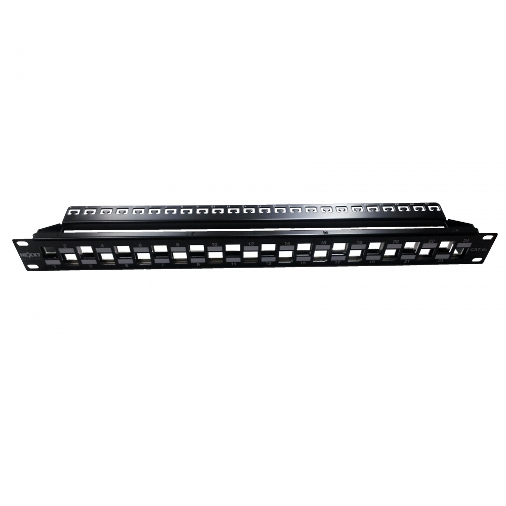 Patch panel NEXXT modular para montaje en rack 24p