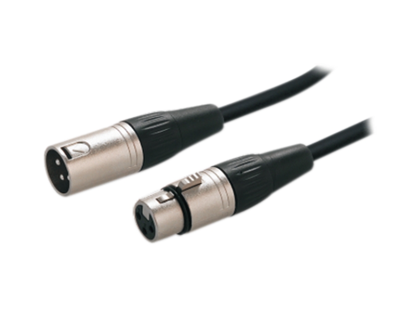 Cable de micrófono Roxtone Canon XLR macho a Canon XLR hembra 5 mts