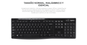 Teclado LOGITECH K270 Inalámbrico
