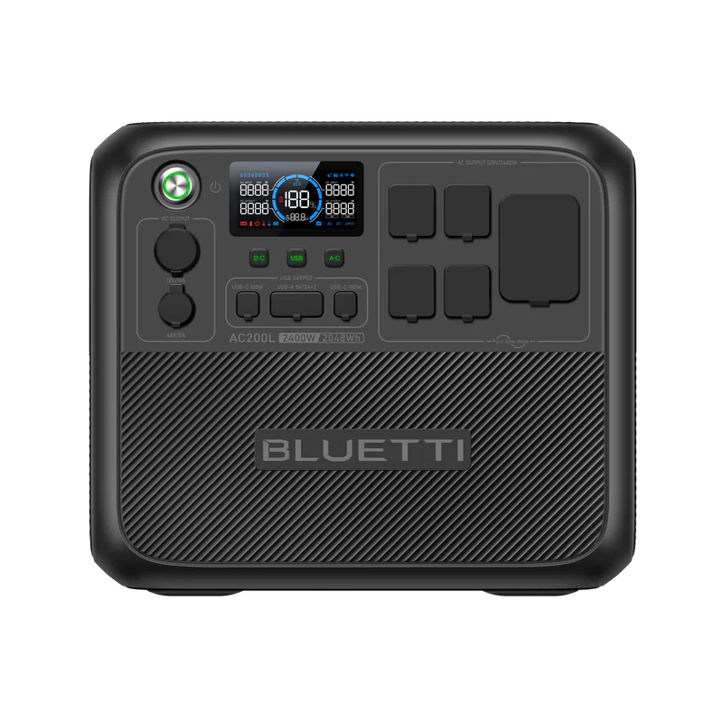 Batería portátil BLUETTI 2400w 2048Wh, Potencia de elevación 3600W.