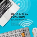Combo teclado y mouse ALCATROZ TetrizAir 300c Inalámbrico Recargable Bluetooth 