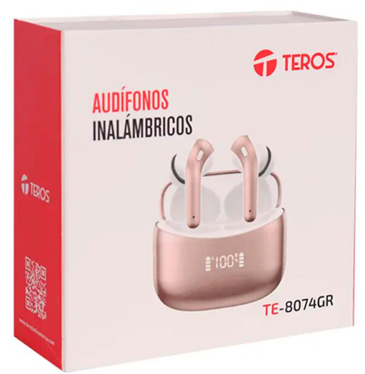 Auriculares TEROS TE-8074GR in-ear rose-gold