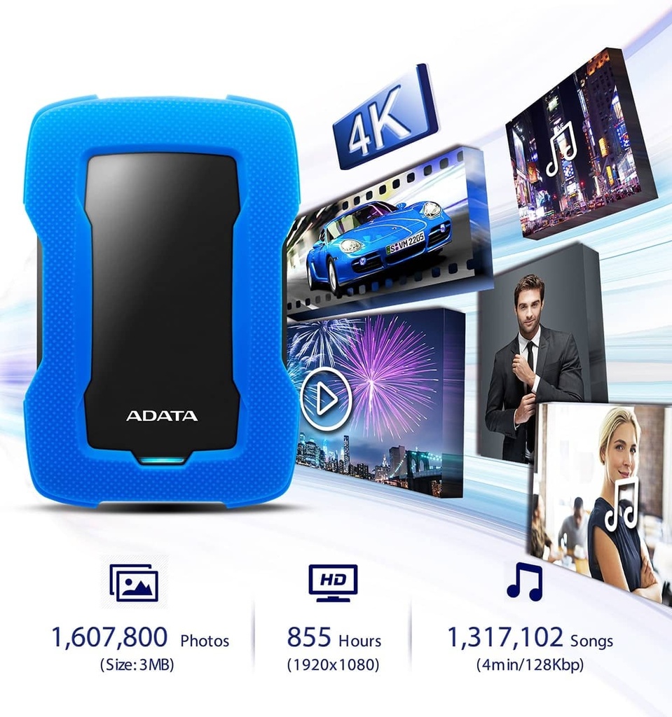 Disco ADATA HD330 HDD Externo 2TB USB 3.0 2.5"