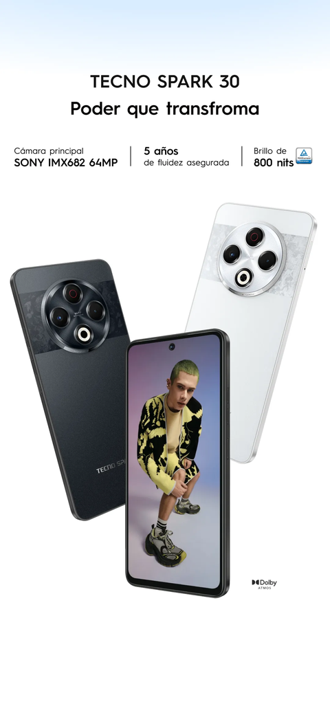 Celular TECNO Spark 30 8GB* / 128GB*