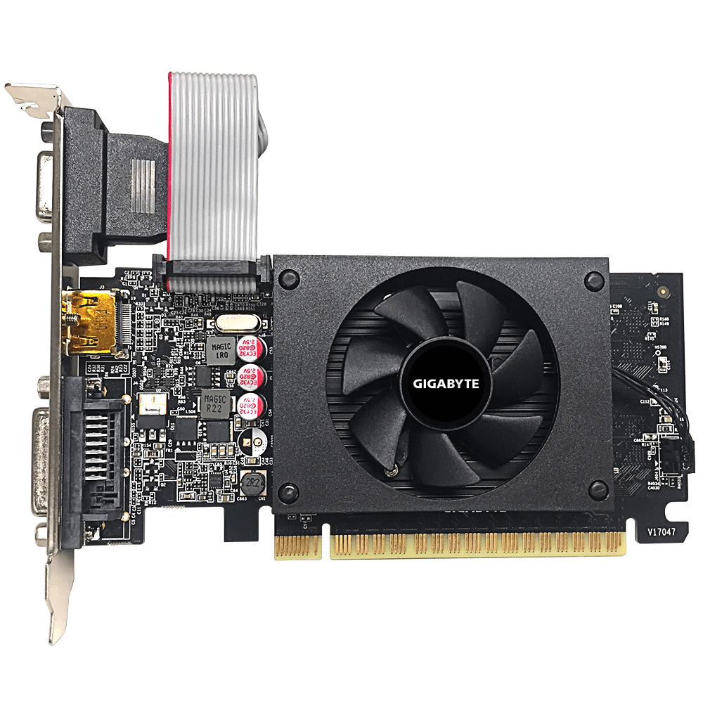 Tarjeta de Video GIGABYTE GT-710 2GB DVI-D/VGA/HDMI PIC 2.0