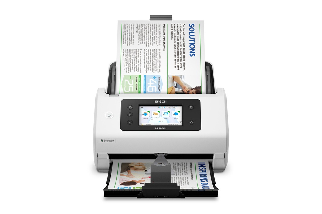Escáner alta velocidad Color Epson Workforce DS-900WN WIFI RED USB DUPLEX