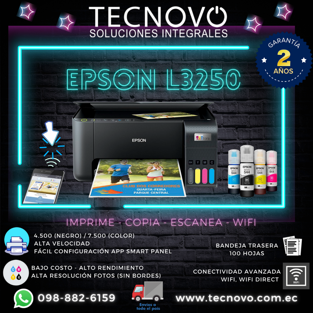 Impresora EPSON L3250 Multifunción Color WIFI A4