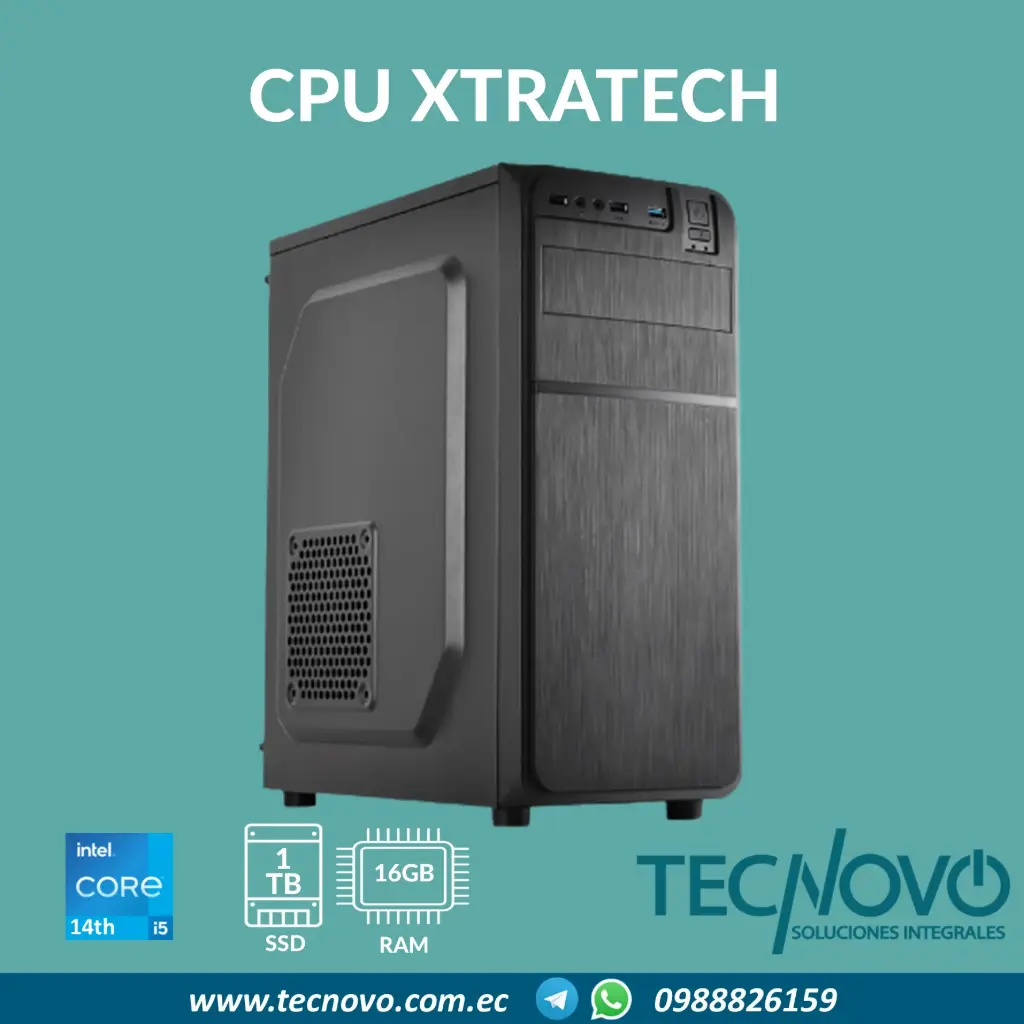 Computador XTRATECH Intel Core I5-14400 16GB 1TB-SSD