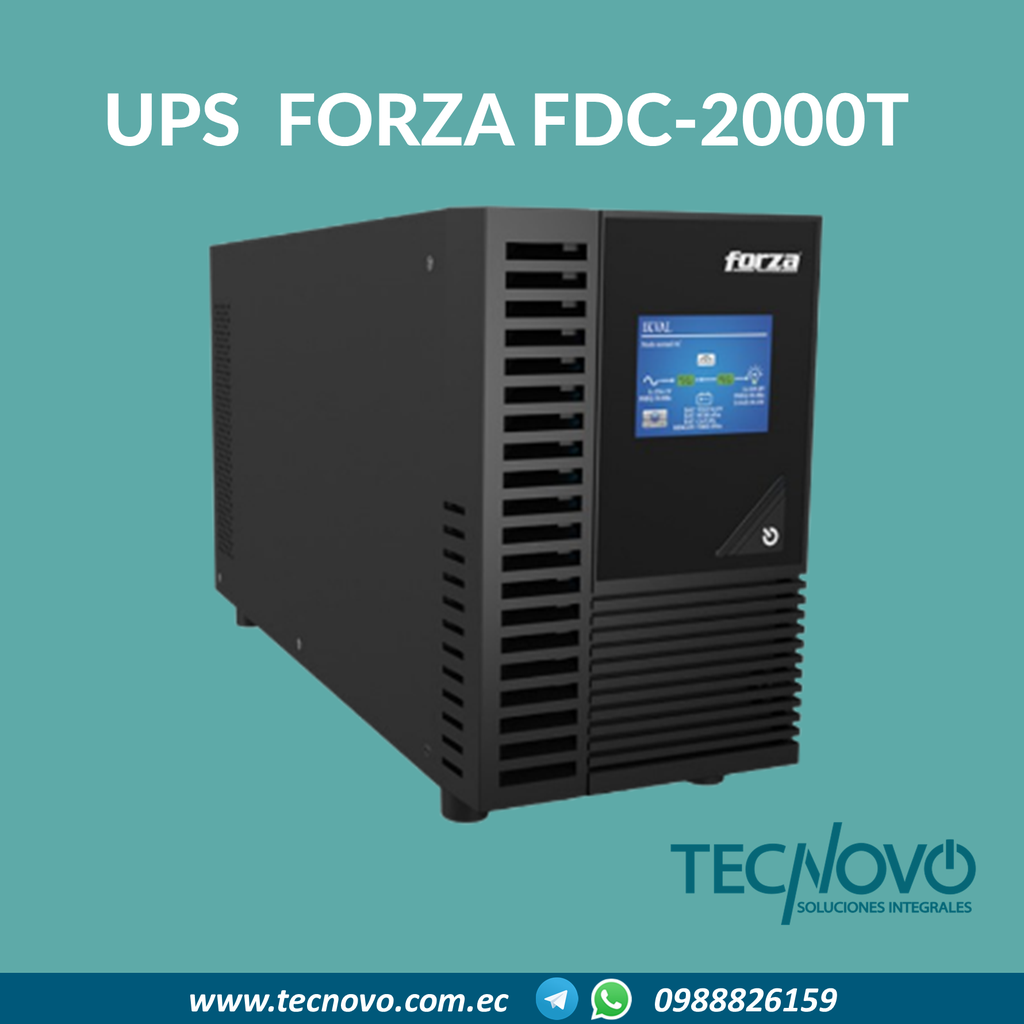 UPS FORZA ONLINE FDC-2000T 2000VA 1800W 120V LCD
