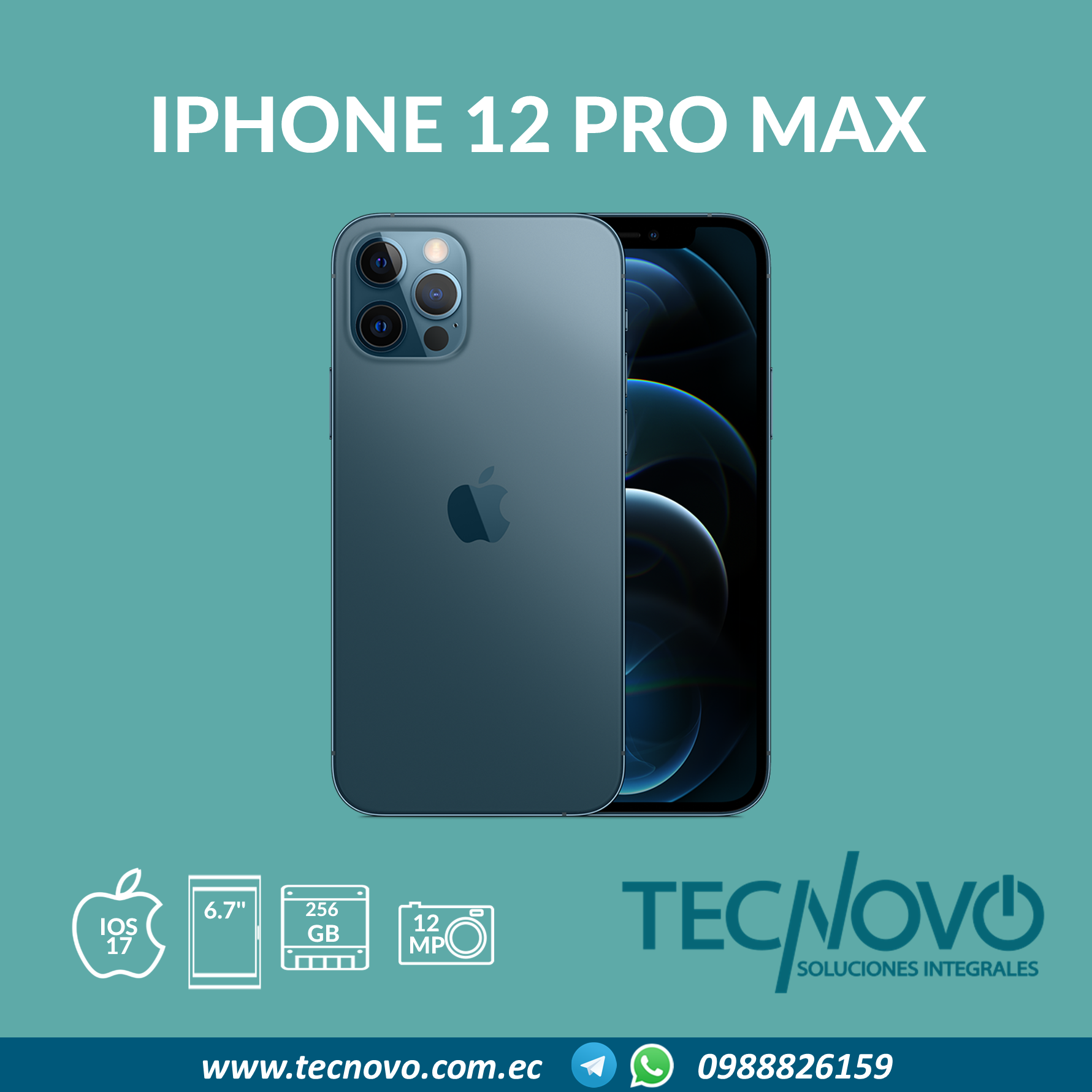 Celular Apple Iphone 12 Pro Max 256GB (OPEN BOX) | TECNOVO