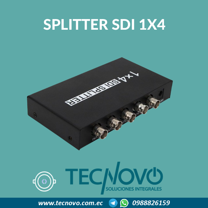 Distribuidor Splitter SDI 1x4 Convertidor 3g Hd Sdi Repetidor 1080p
