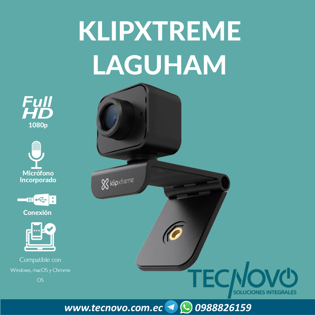 Cámara Web KLIP XTREME LAGUHAM 1080p USB