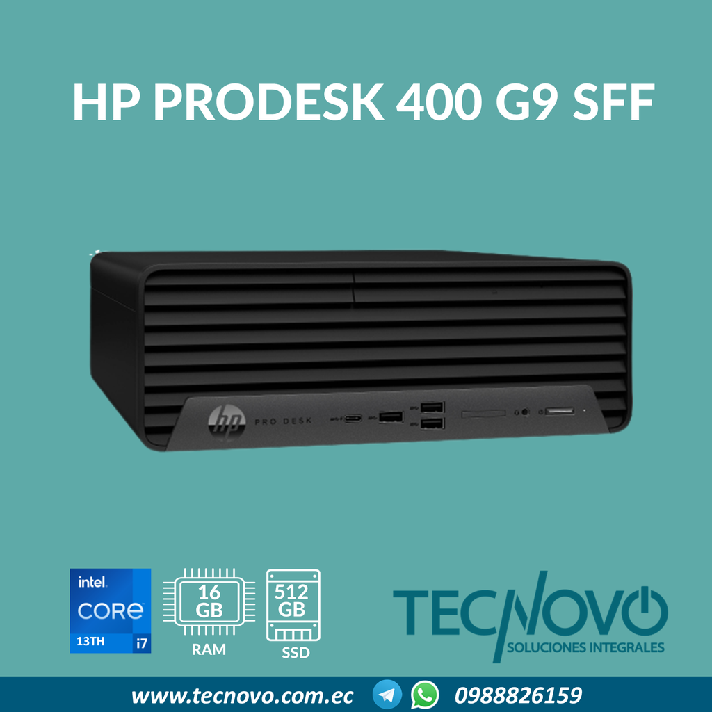Computador HP ProDesk 400 G9 I7-13700 16GB 512GB SFF