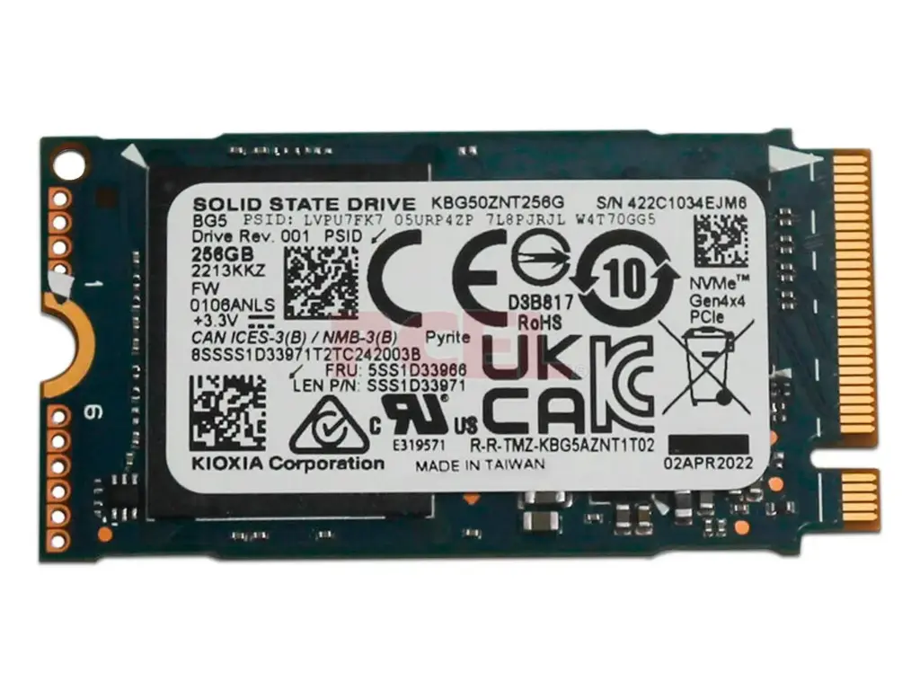 Disco SSD NVME Kioxia KGB50ZNT256G 2242 256GB Open Box