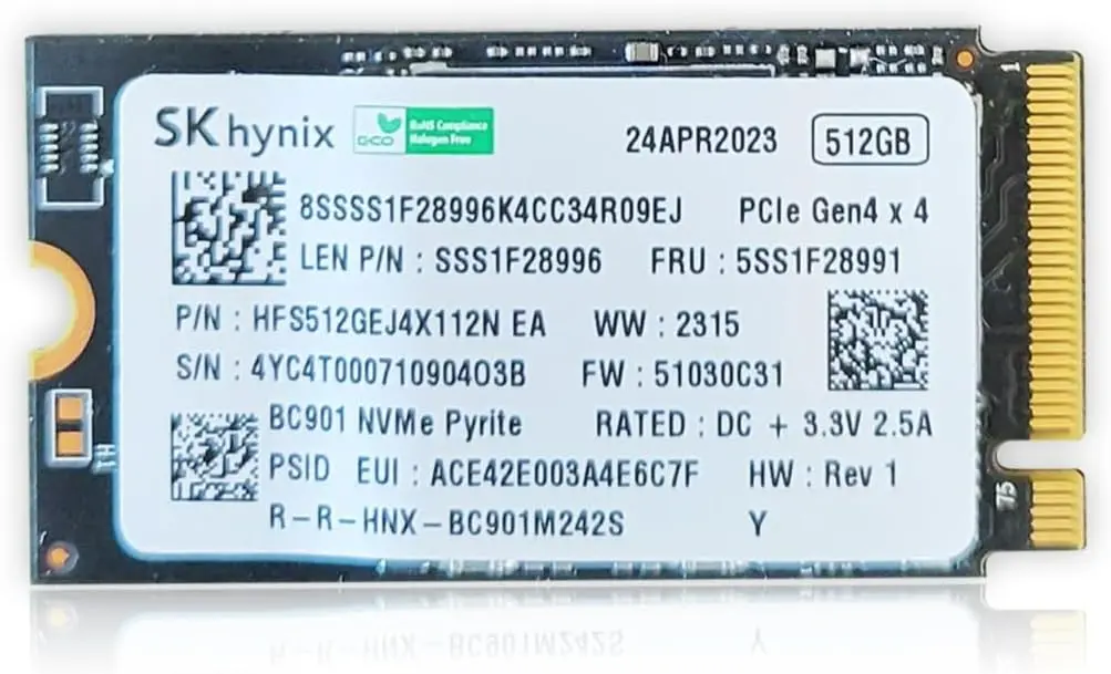 Disco SSD Sk HYNIX NVME 512GB 2242 Open Box