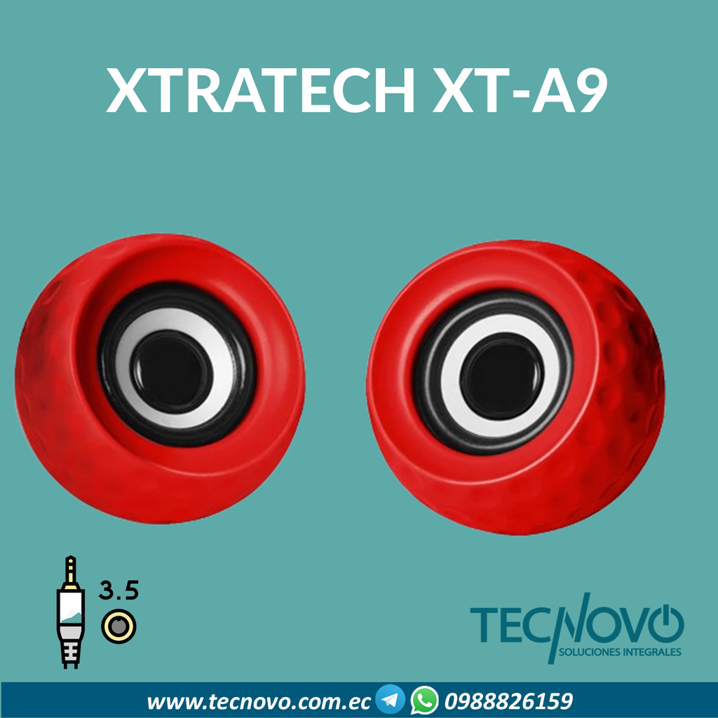 Parlante XTRATECH XT-A9 USB 3.5MM
