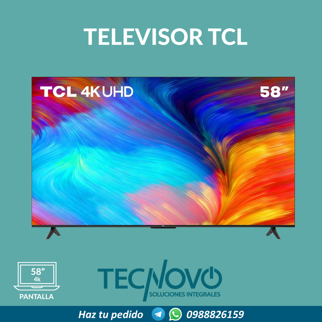 Televisor TCL 58" 4K GOOGLE TV 