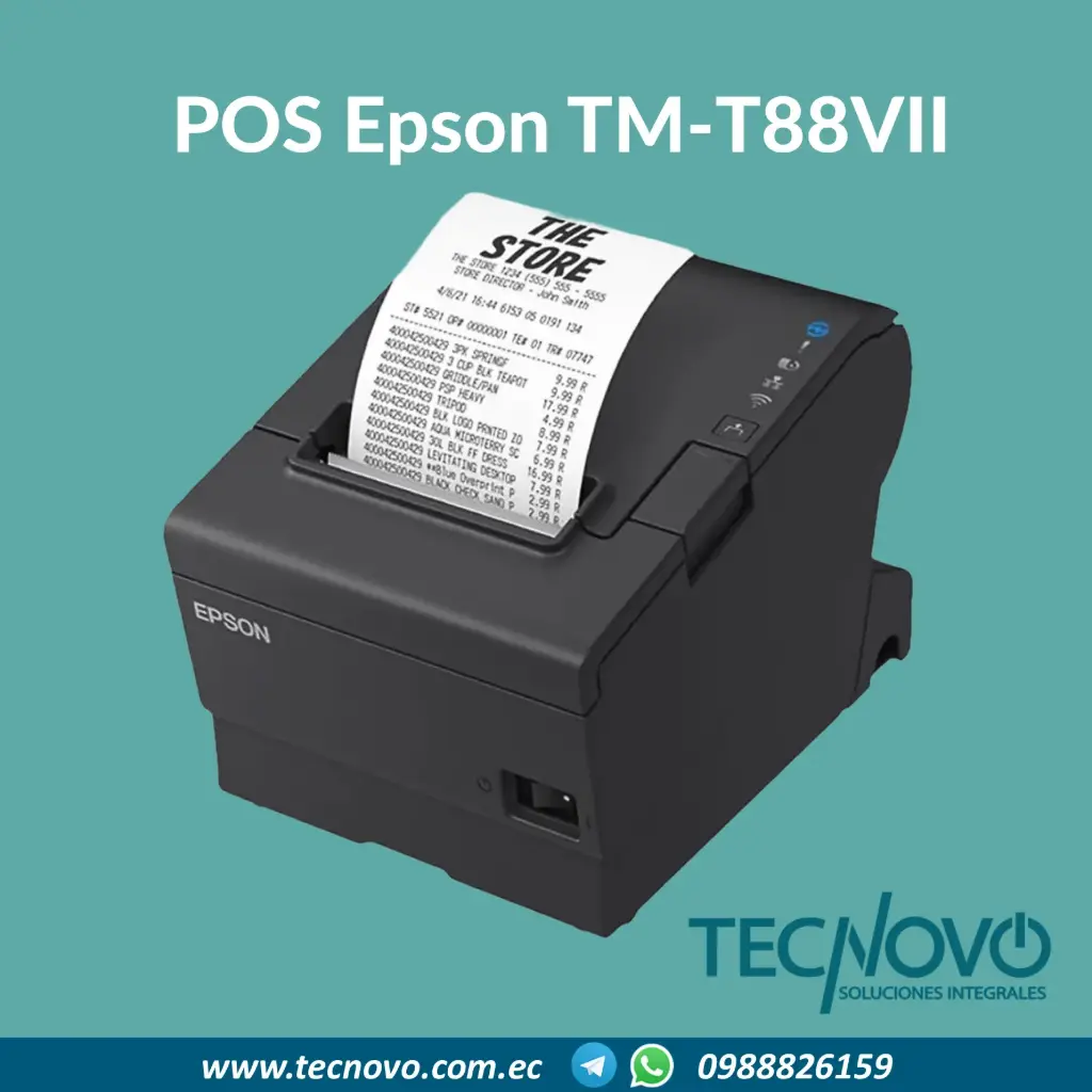 Impresora POS Epson TM-T88VII RED+USB