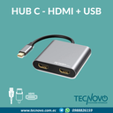 HUB ARGOM Oneaxess USB-C a HDMI Dual, USB 3.0 y USB-C PD