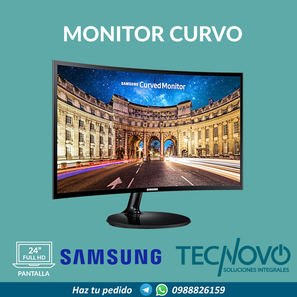 MONITOR SAMSUNG LED CURVO 24" FHD