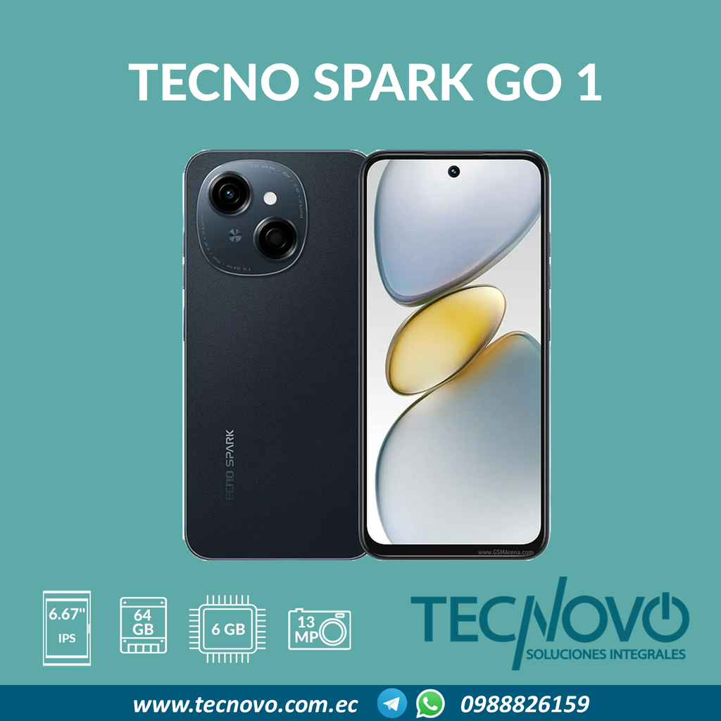 Celular TECNO Spark Go 1 6GB(3GB+3GB) / 64GB