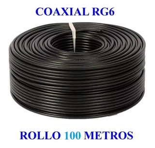 Rollo de cable RG6 CONNECTION 100 mts